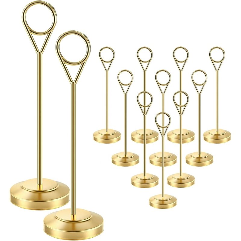 Table Number Gold - [NEWA64Z!] Robusti Portafoto con Base Antiribaltamento