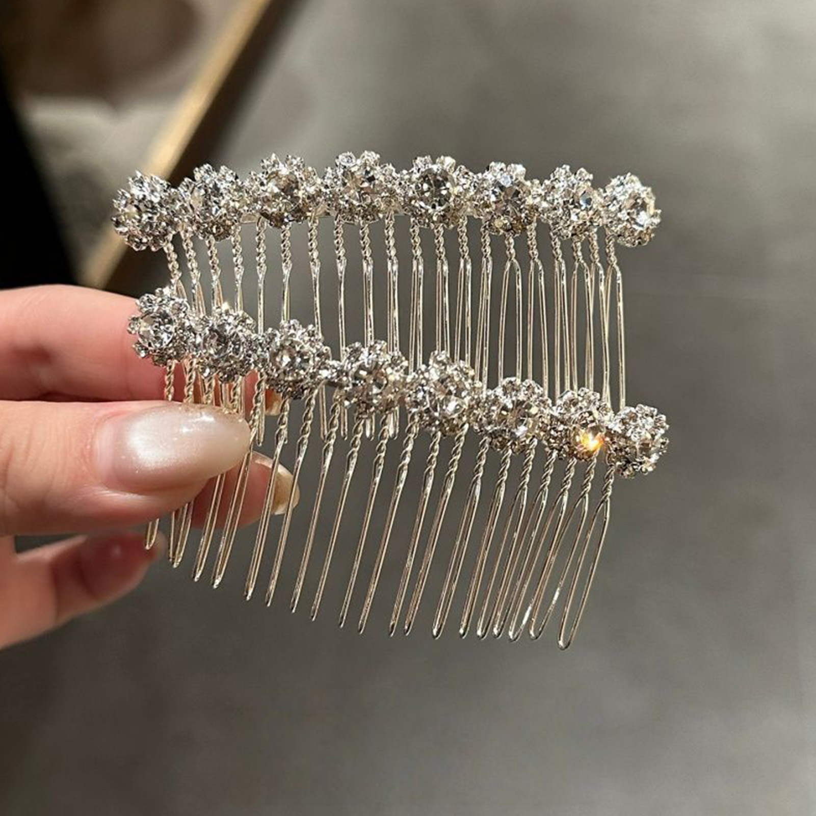 Wedding Decoration Supply - Fermagli per Capelli Minimalisti con Strass