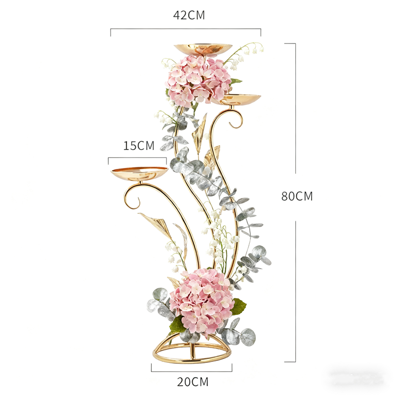 Wedding Decor Supply Store - Supporto per fiori in oro per