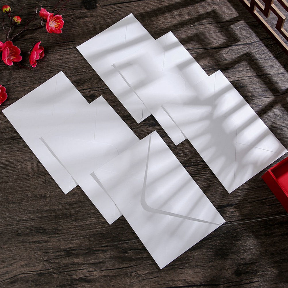 Wedding Envelopes - 50 buste bianche formato B6, spesse,