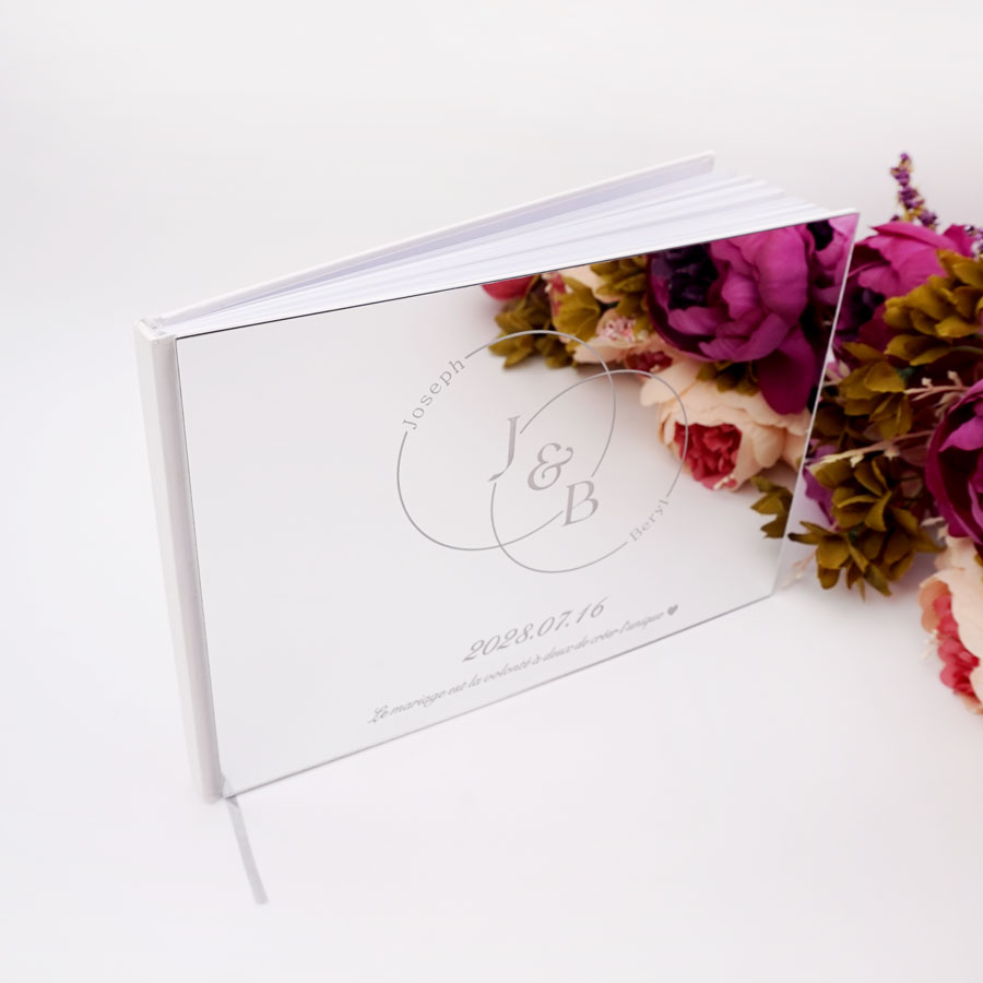 Personalized Guest Book - Matrimonio specchio acrilico personalizzato matrimonio libro