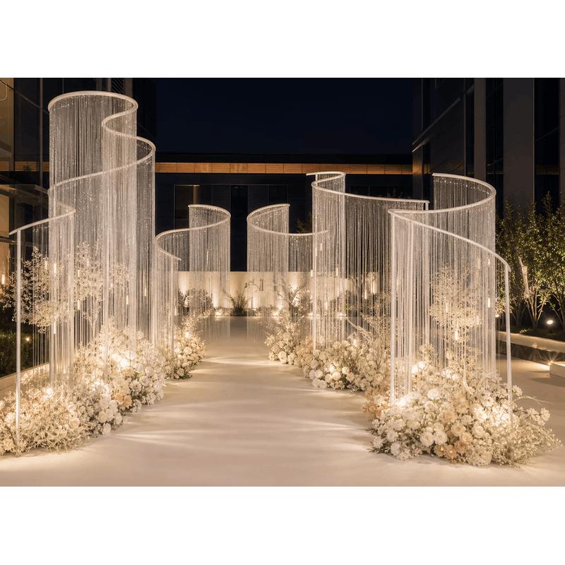 Wedding Backdrop Curtain - Arco in Ferro a Forma di