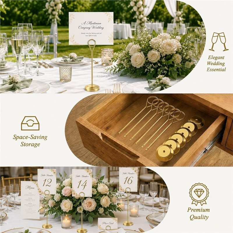 [A92P!】 Robusti Portafoto con  - Table Number Gold recensione e prezzo