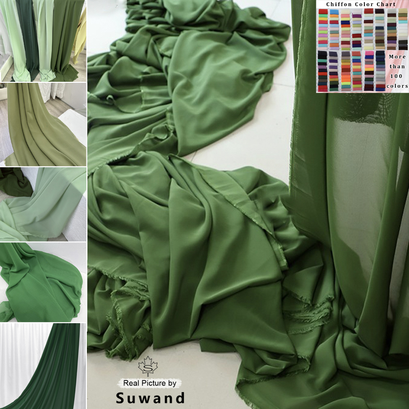 Tessuto Chiffon verde oliva de - Wedding Backdrop Curtain recensione e prezzo