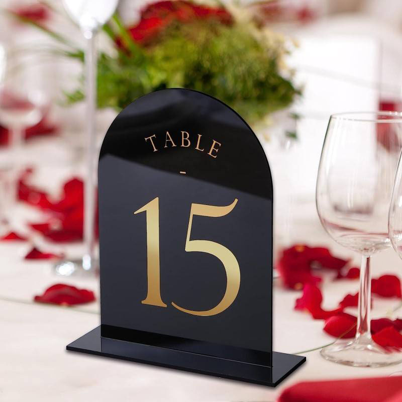 Numeri da tavola in acrilico a - Table Number Gold recensione e prezzo
