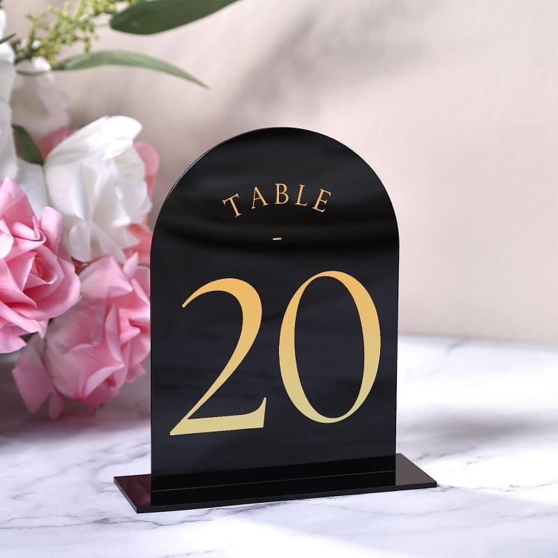 Numeri da tavola in acrilico a - Table Number Gold recensione e prezzo
