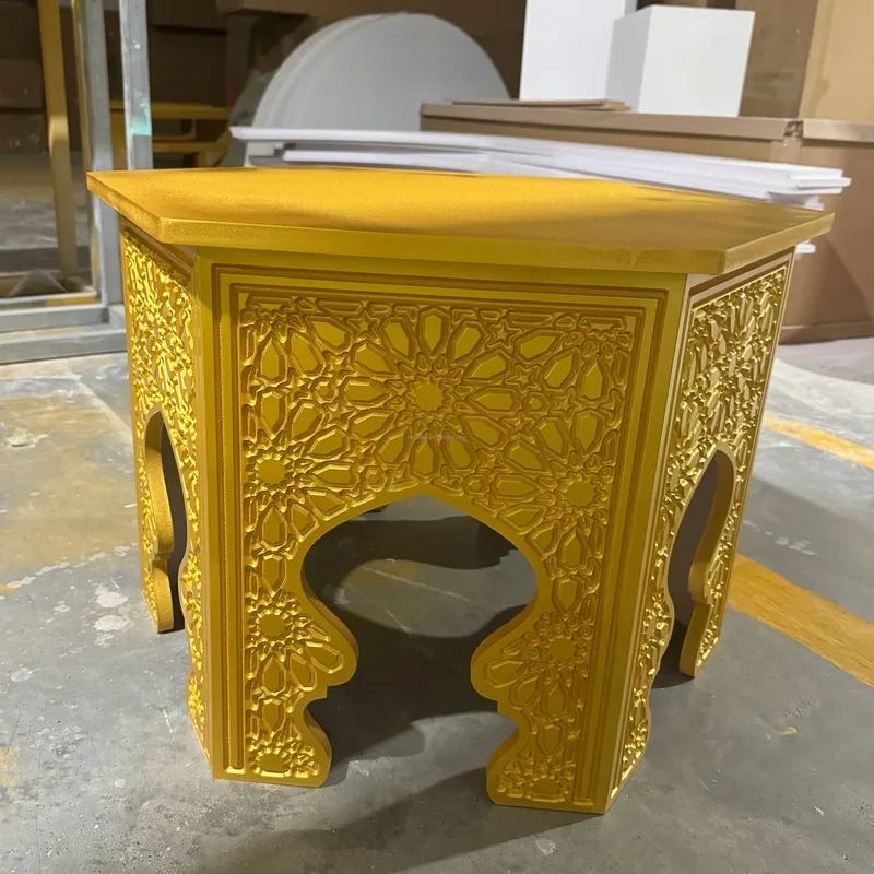 Tavolo Rotondo Dorato con Moti - Indian Wedding Decor Supply recensione e prezzo