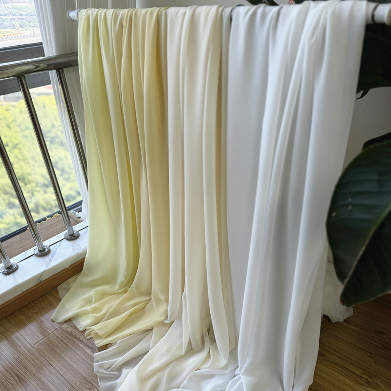Tessuto Chiffon giallo bianco  - Wedding Backdrop Curtain recensione e prezzo