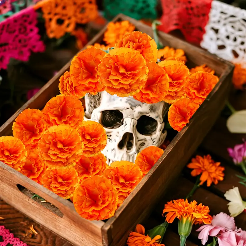 Teste di fiori di calendula co - Indian Wedding Decor Supply recensione e prezzo