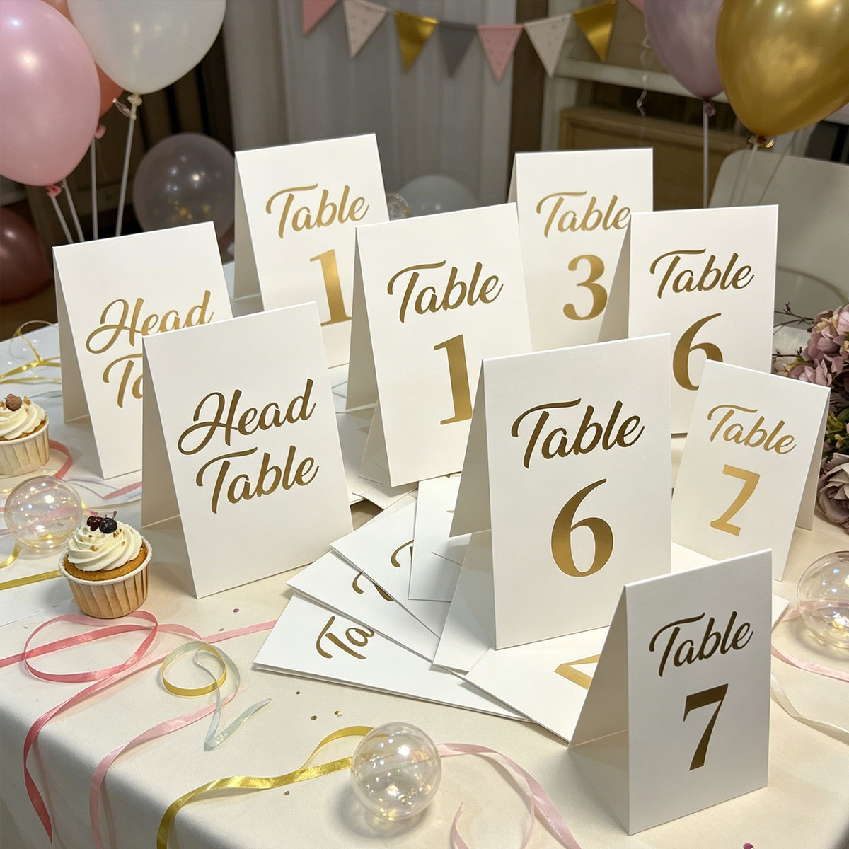 Set di 1 cartellino numerato p - Table Number Gold recensione e prezzo