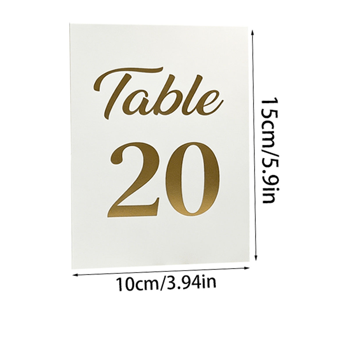 Set di 1 cartellino numerato p - Table Number Gold recensione e prezzo