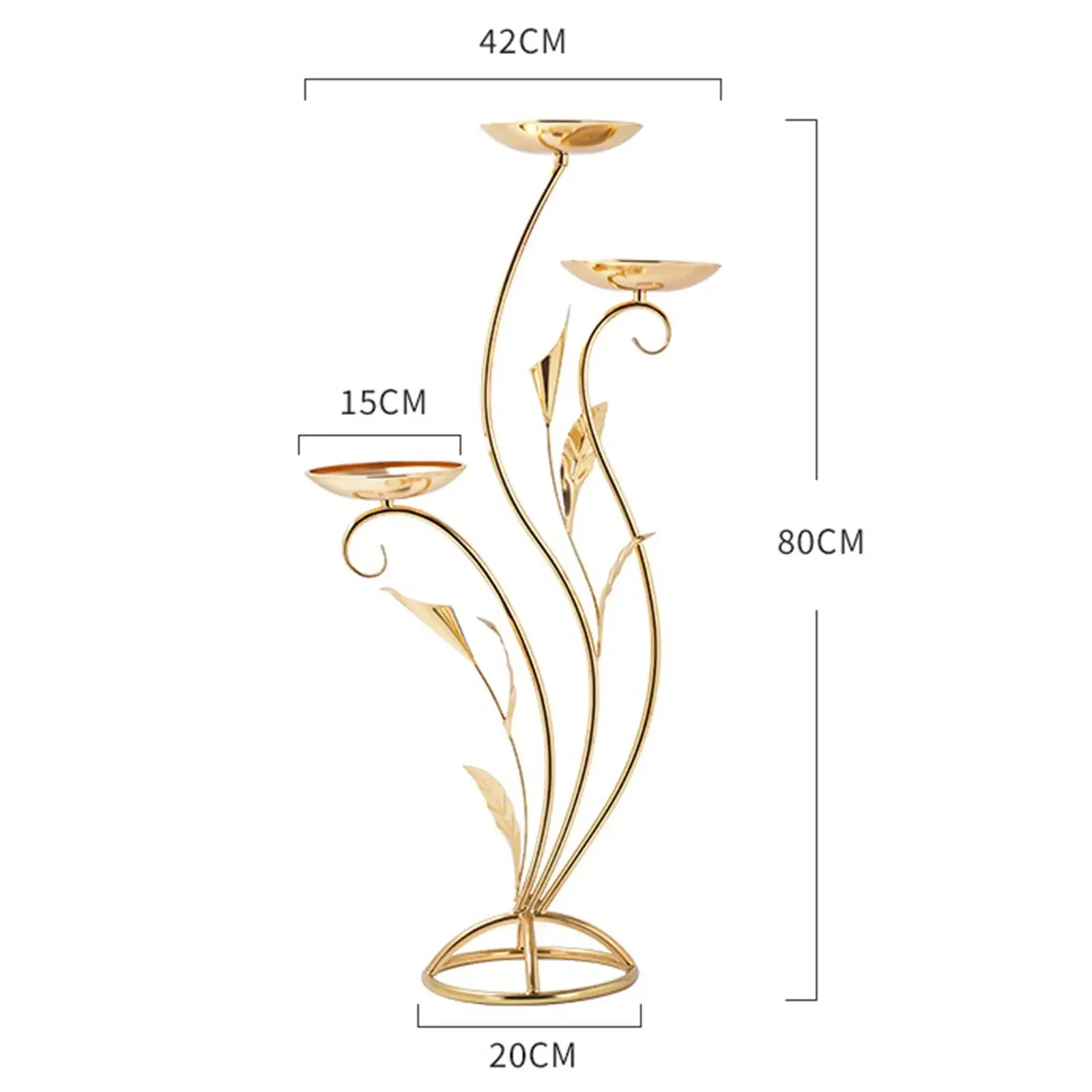 Supporto per fiori in oro per  - Wedding Decor Supply Store recensione e prezzo