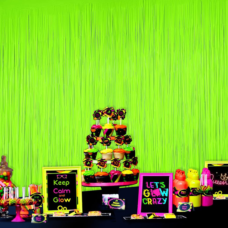 Glow Party Neon Foil Frangia T - Wedding Backdrop Curtain recensione e prezzo