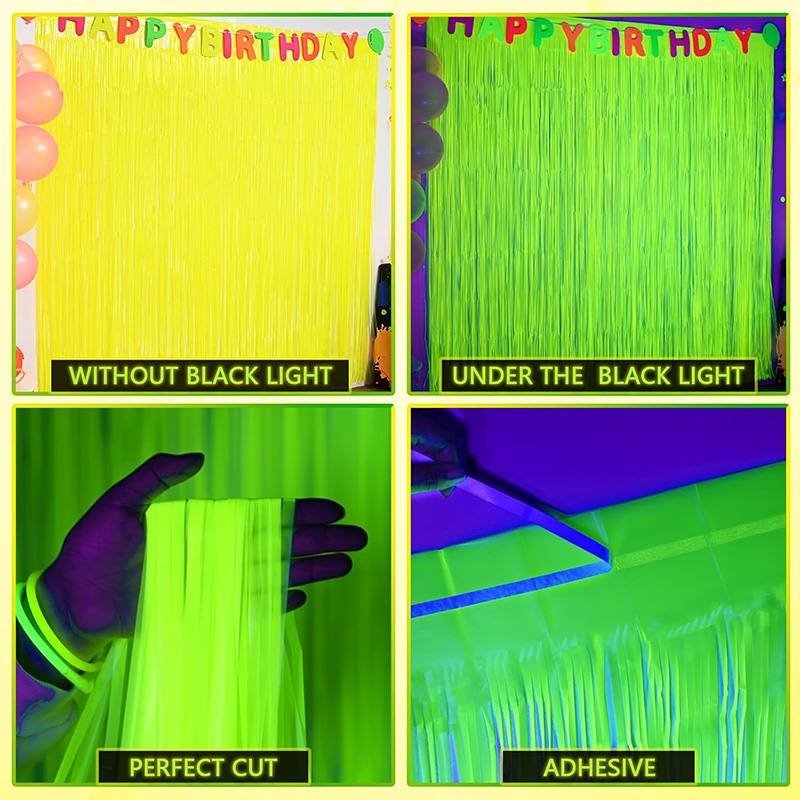 Glow Party Neon Foil Frangia T - Wedding Backdrop Curtain recensione e prezzo