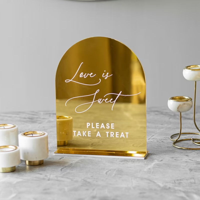 Set di 4 segni di nozze, In se - Table Number Gold recensione e prezzo