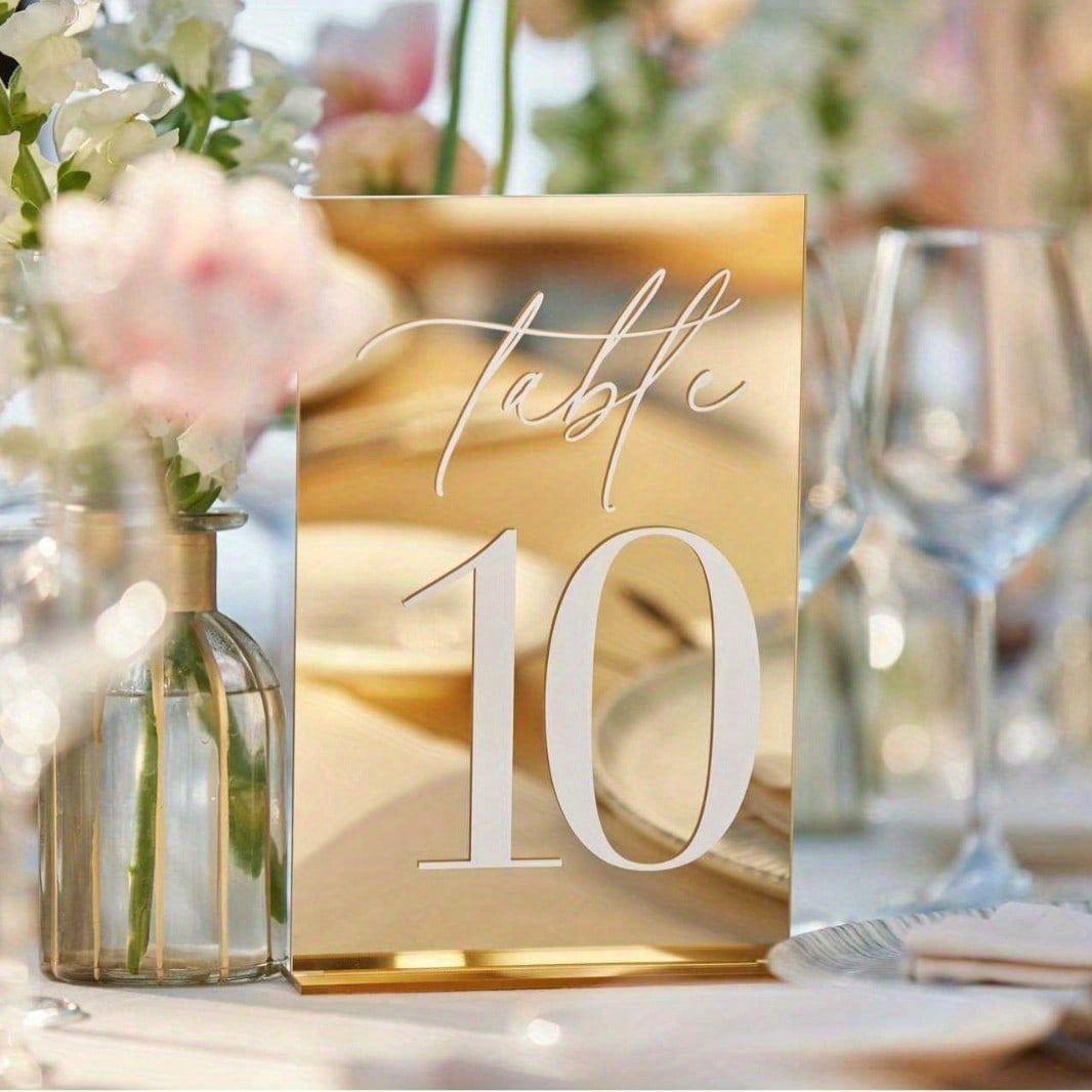 Numeri da tavolo in acrilico d - Table Number Gold recensione e prezzo