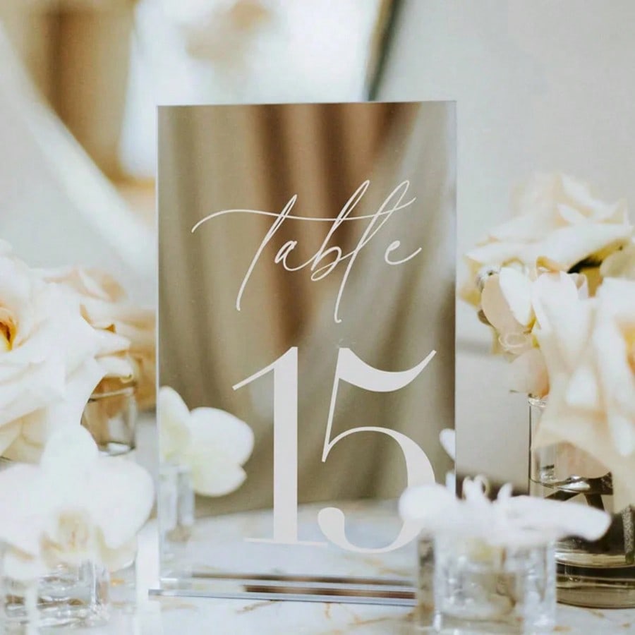Numeri da tavolo in acrilico d - Table Number Gold recensione e prezzo