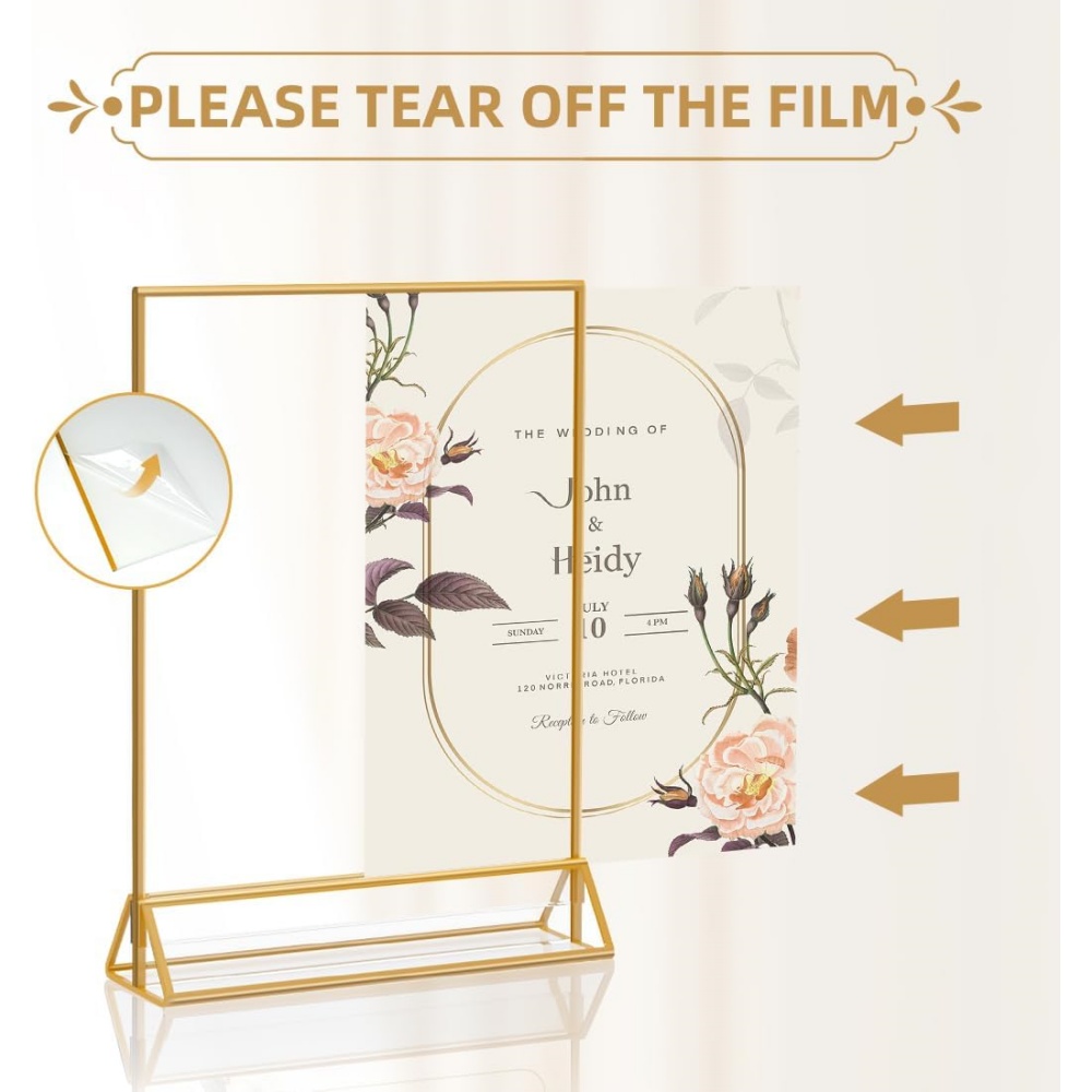 Confezione da 6 Cornici Portaf - Table Number Gold recensione e prezzo