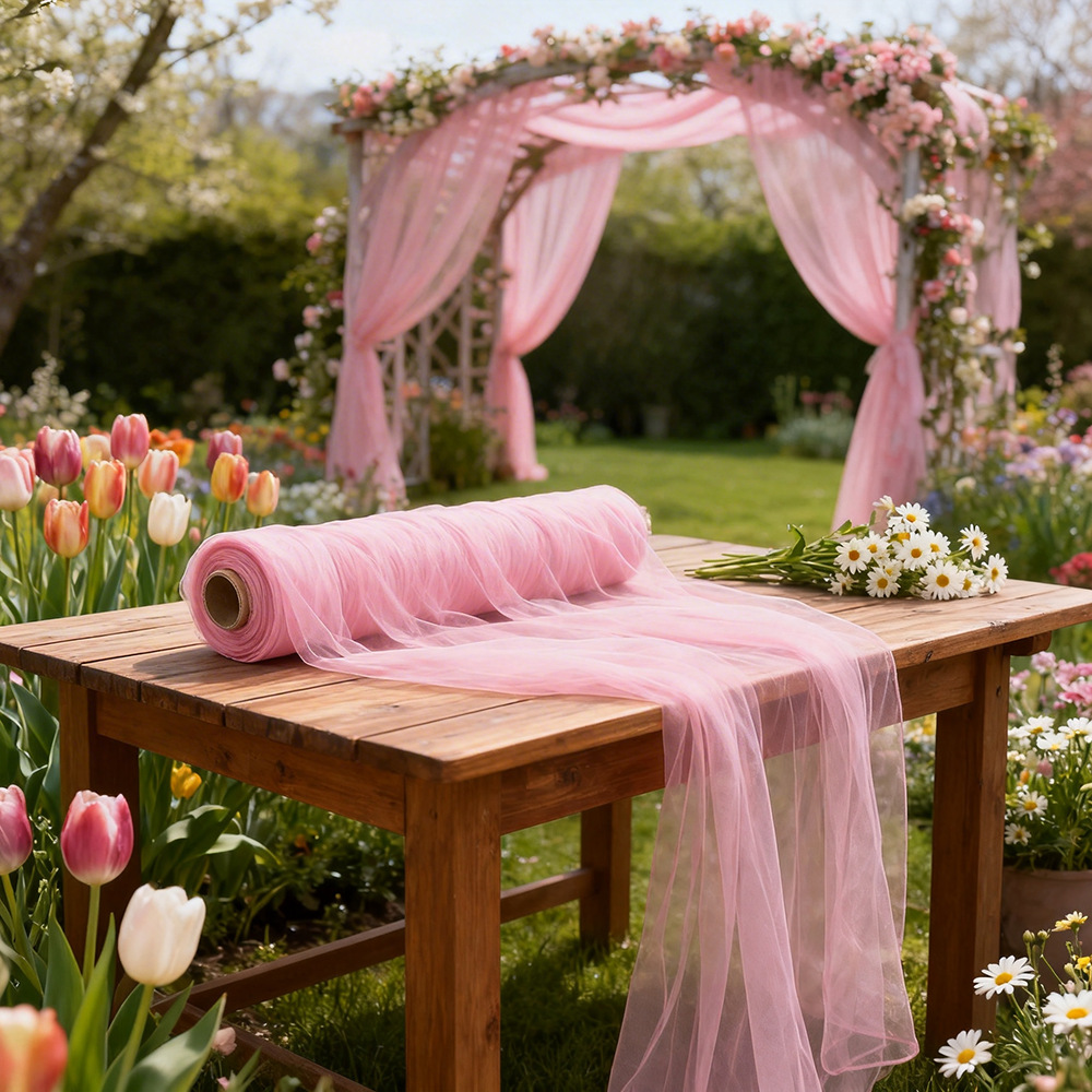 Telo in Tulle Semitrasparente  - Wedding Backdrop Curtain recensione e prezzo