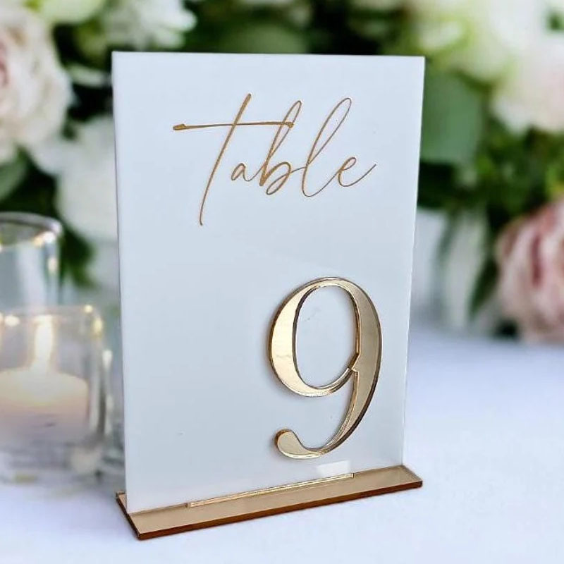 Numeri per Tavoli da Cerimonia - Table Number Gold recensione e prezzo